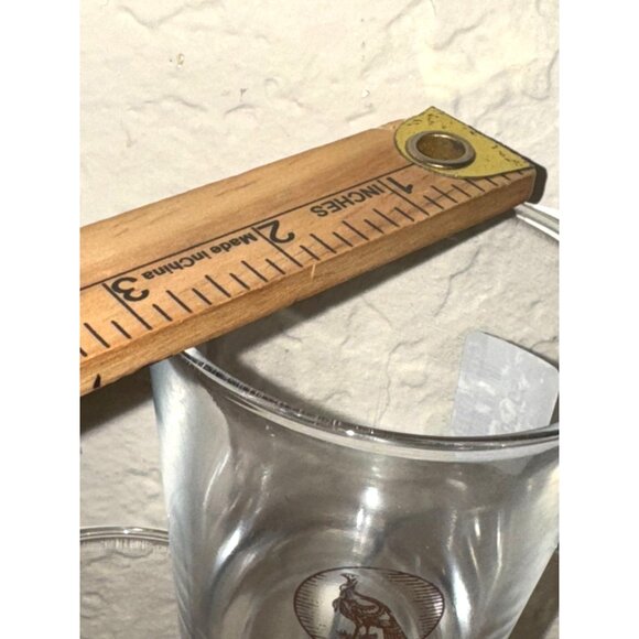 Set Of 3 Vintage Turkey Etched Whiskey Glasses - Picture 5 of 5